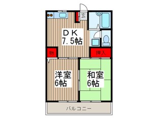 辻コ－ポの物件間取画像